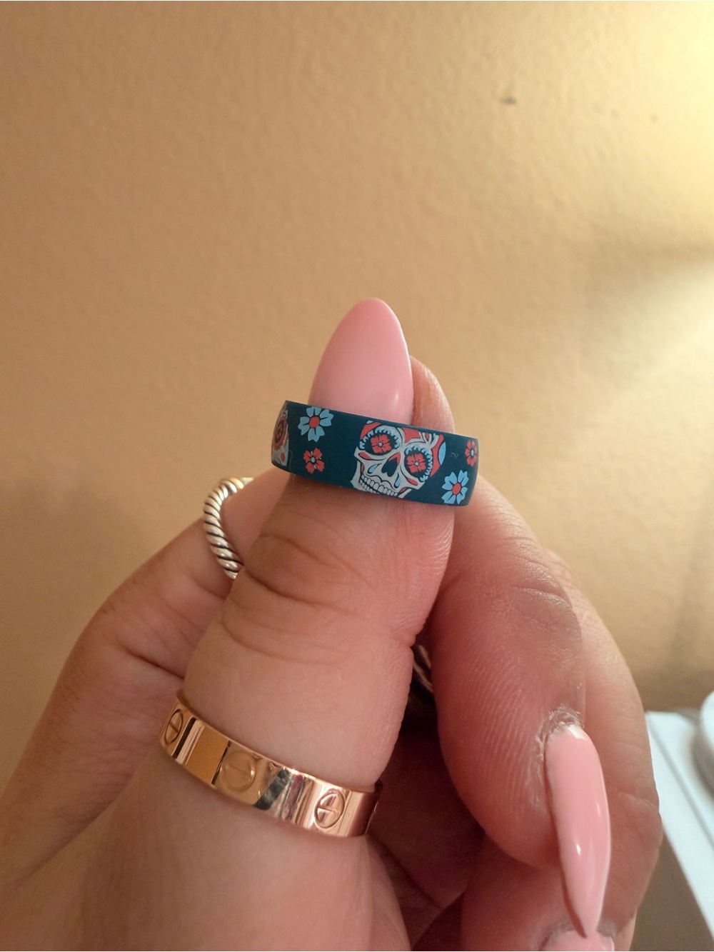 Enso Silicone Day of the Dead Ring size 5